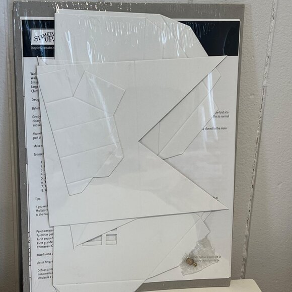 Stampin Up! Décor Accents Design-A-House Kit Craft Paper Template For DIY Home D - Picture 1 of 2